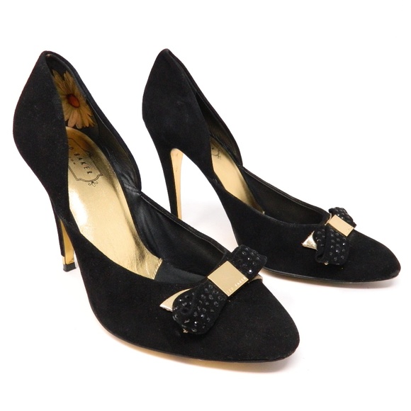 Ted Baker London Shoes - Ted Baker London Pumps Size 40 EU 10 US Black Gold